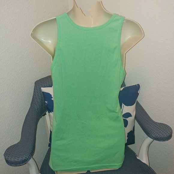 American Apparel Neon × TWLOHA | Bright Green Hope is Real Tank Top Small - Picture 5 of 8